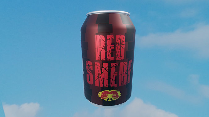Soft drinks in openable cans Low-poly 3D model 7