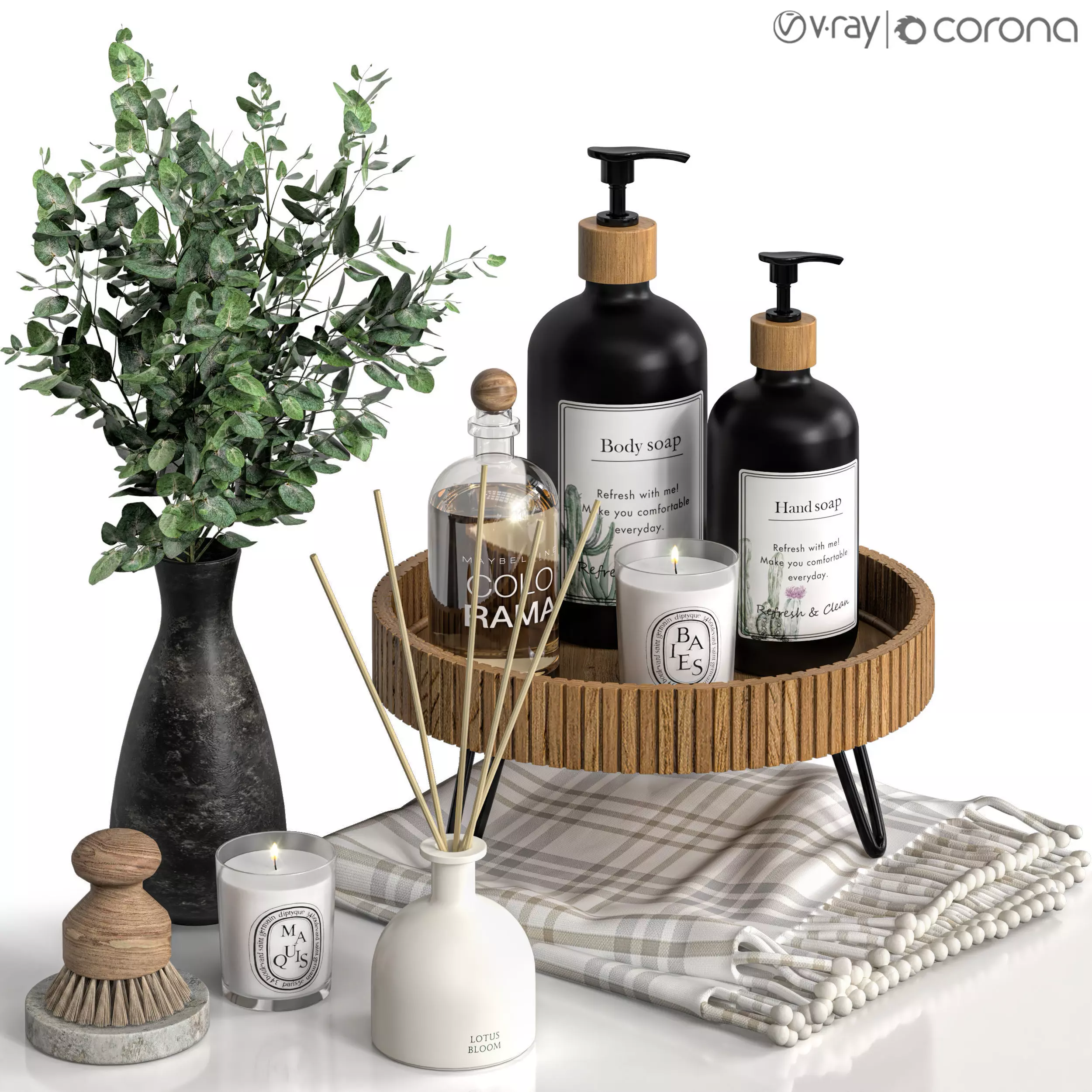 Bathroom accessories 57 3D model