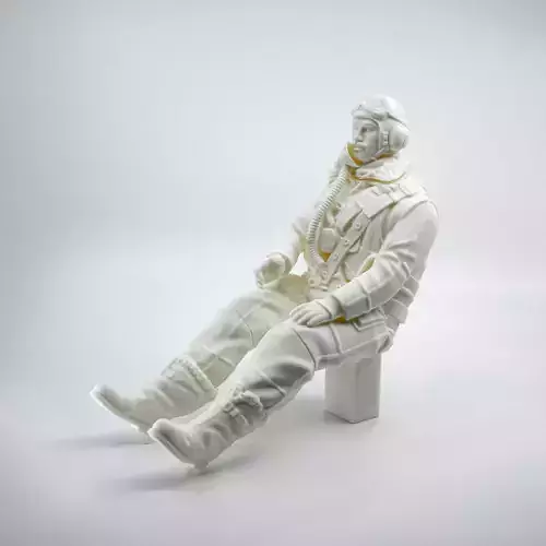 Vintage RAF Airman  3D print model