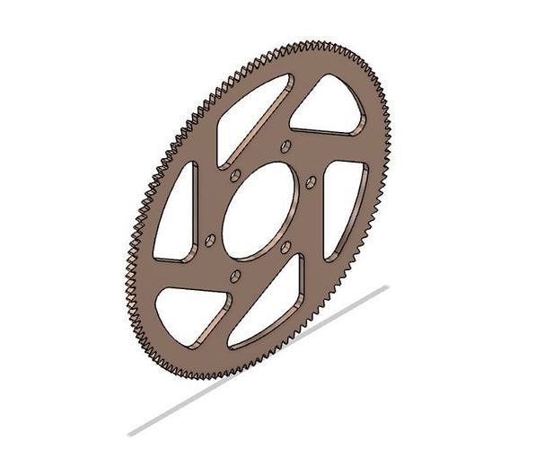 Flywheel-Rim sprocket wheel Free 3D print model
