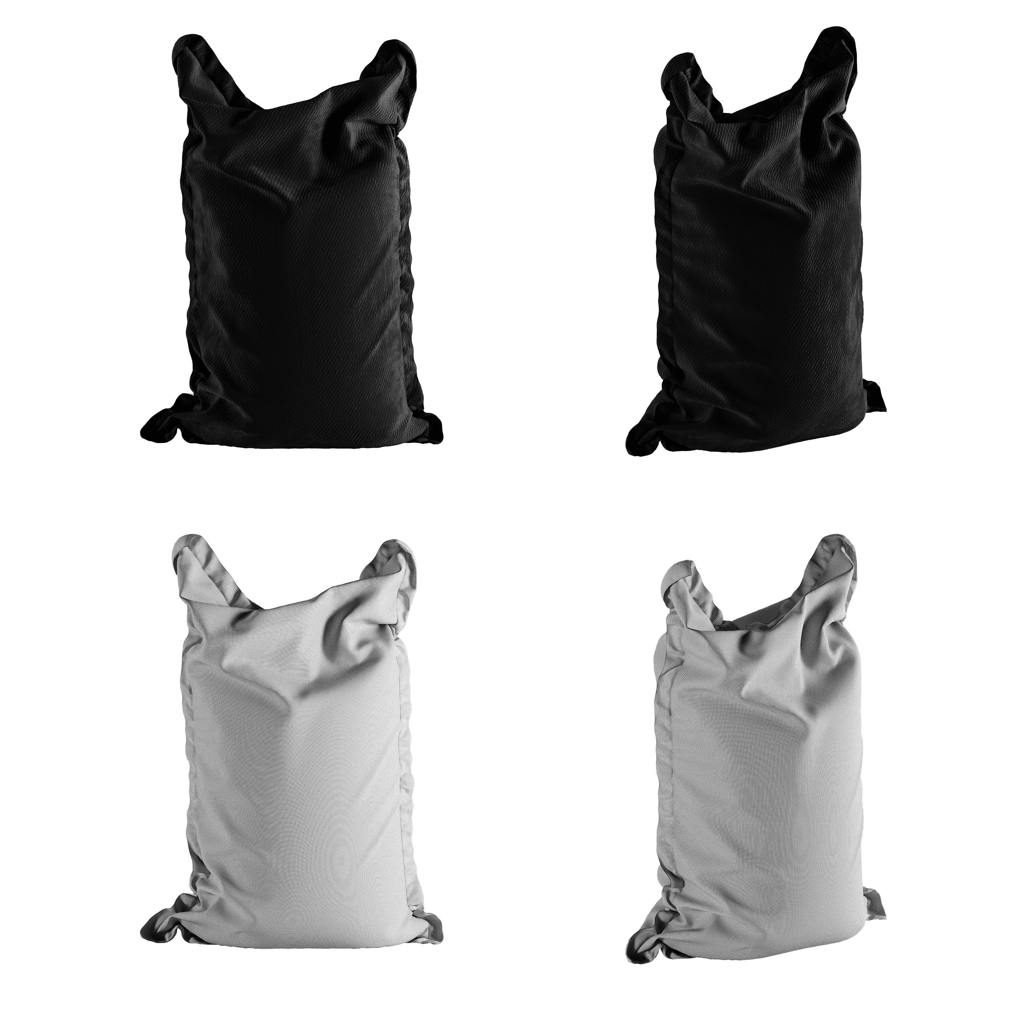 Pouf bag 3D model_1
