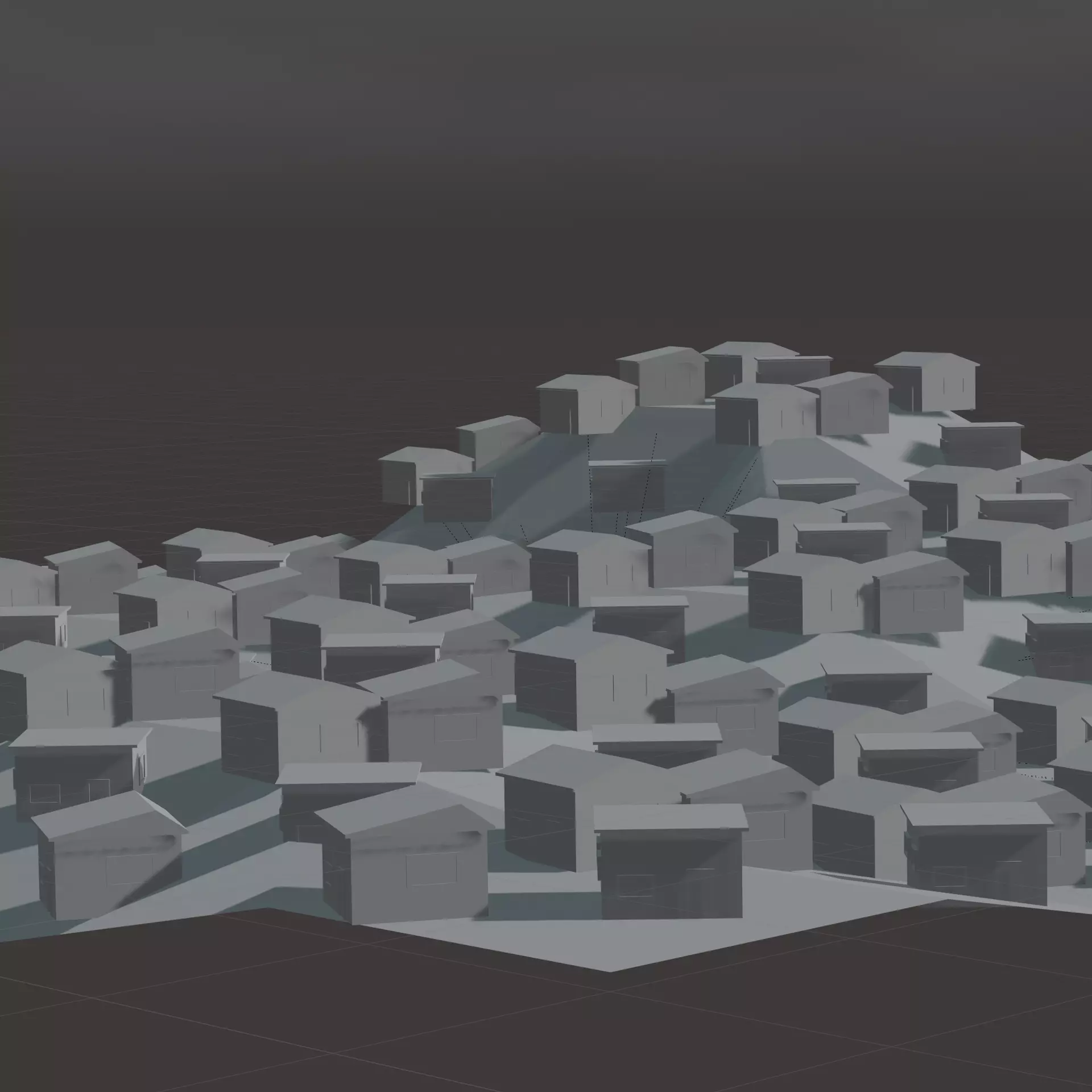 Favela city Free 3D model_0