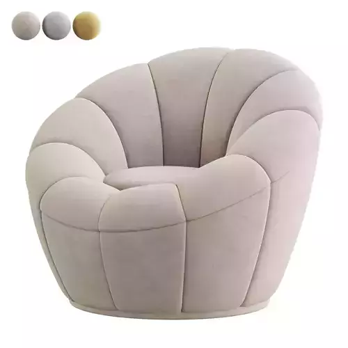 Wide Swivel Barrel Chair