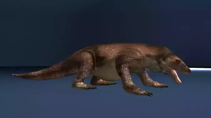 This is a low -polygonal model of the Dragon Komodo 