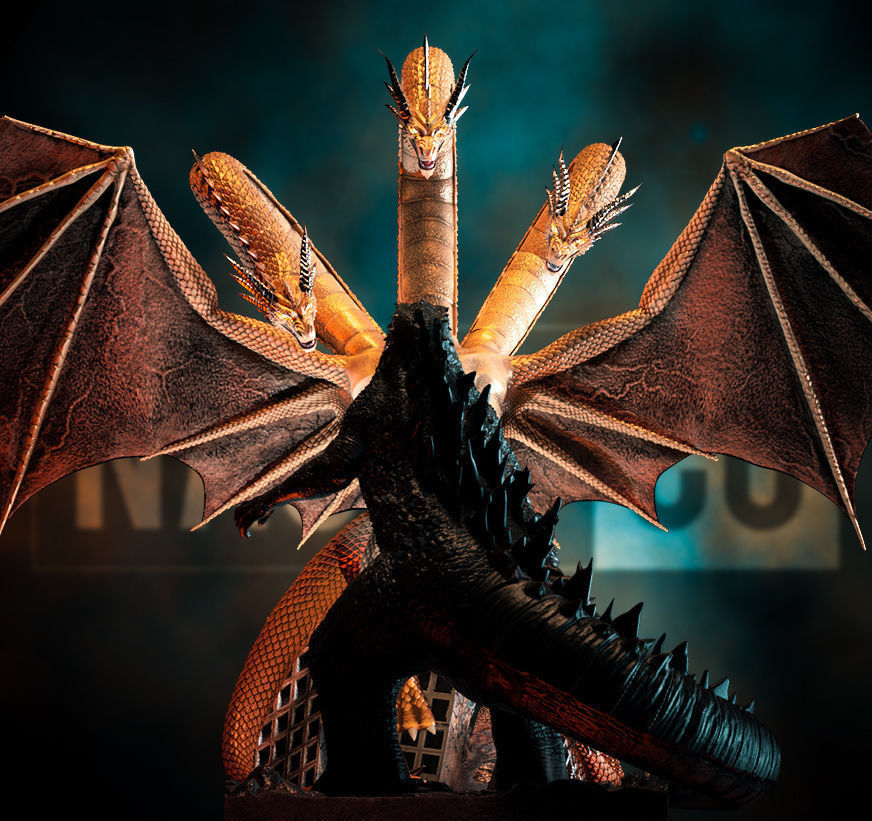 Fan Art  - Godzilla Vs King Ghidorah - Diorama 3D print model_2