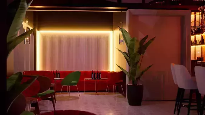 The Bar with lighting