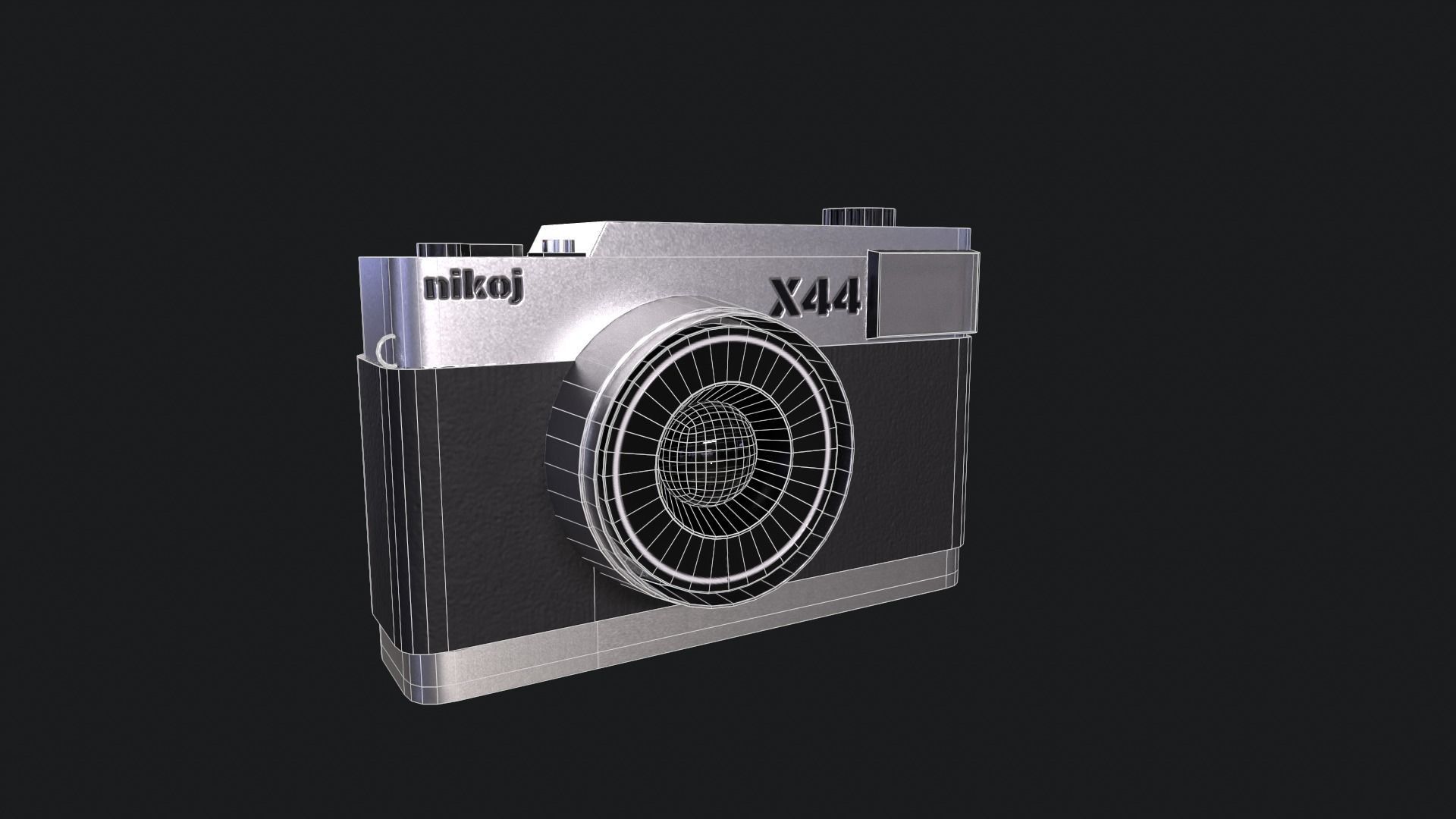 Retro Camera - Low Poly Game Prop Low-poly 3D model_2