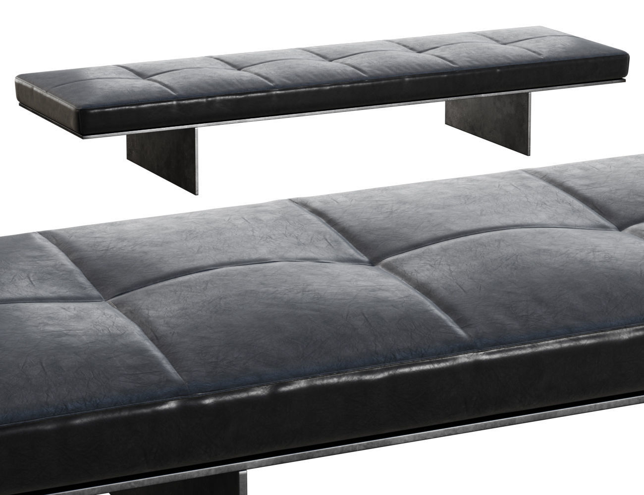 Track Living Divani Bench  3D model_1