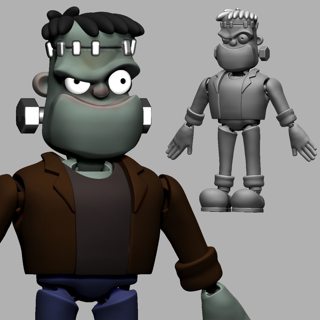 FRANKENSTEIN ARTICULATED 3D print model_6