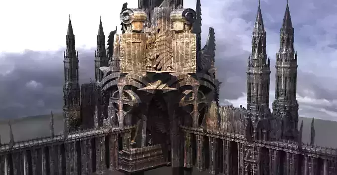 Vampires Golden Dawn Castle Kit bash 3 3D model