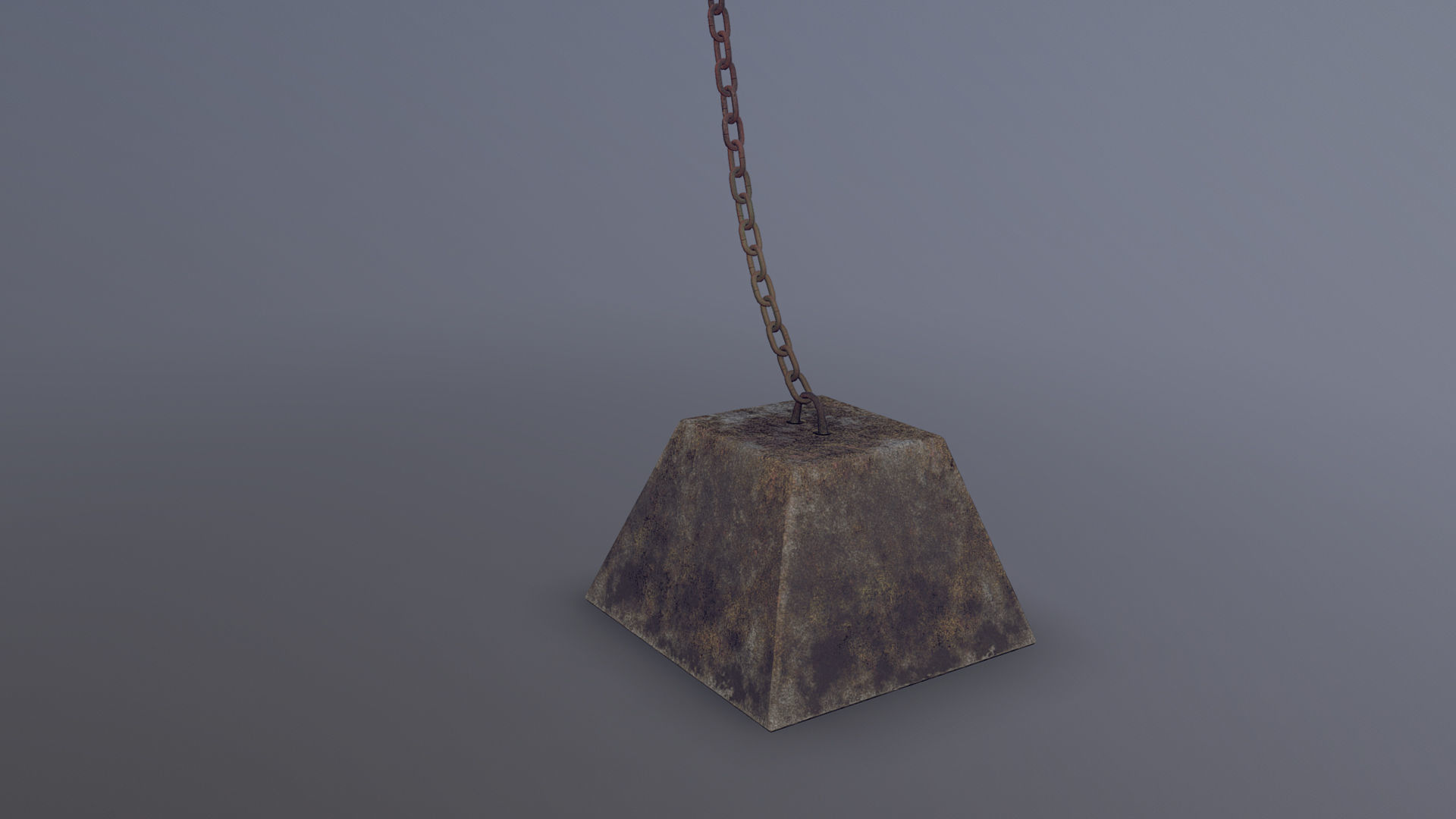 Buoy River RB-6-01 Right Danger Mark Low-poly 3D model_7