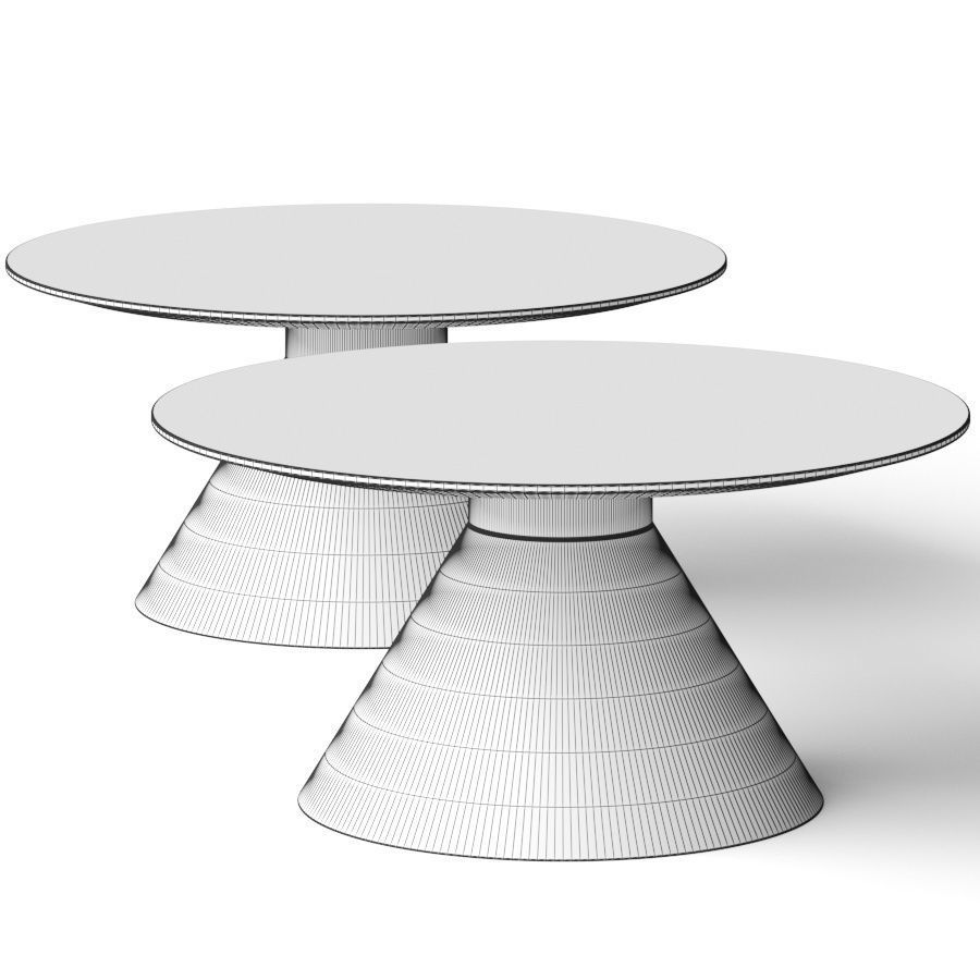 Arteriors Josie Cocktail Coffee Table 3D model_1