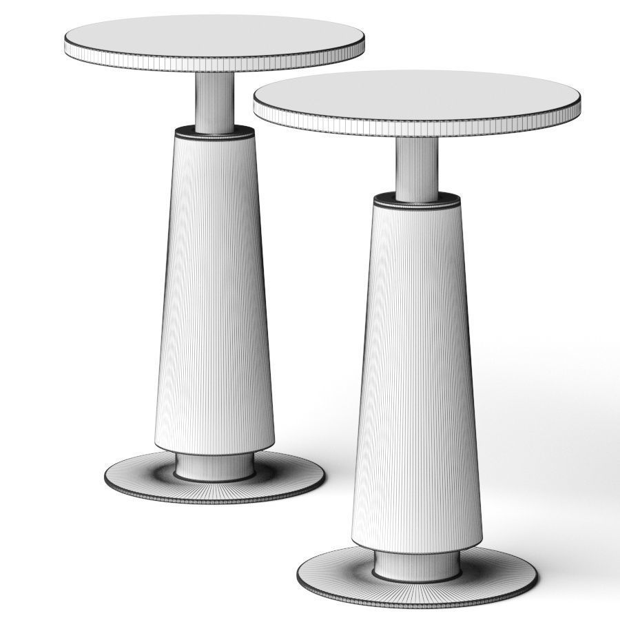 Arteriors Knoxville Accent Side Table 3D model_1