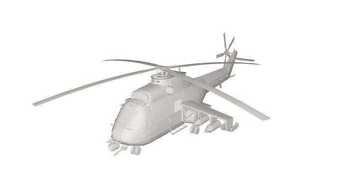 Military Helicopter concept 3D model