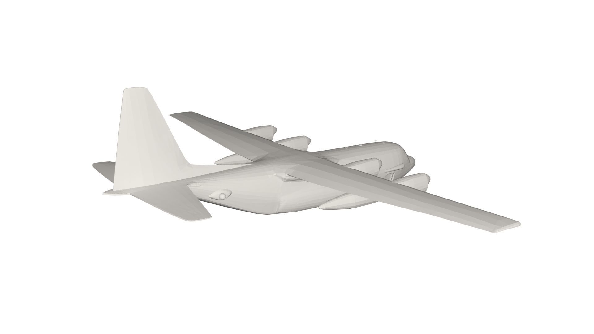 Military Plane concept 3D model_4