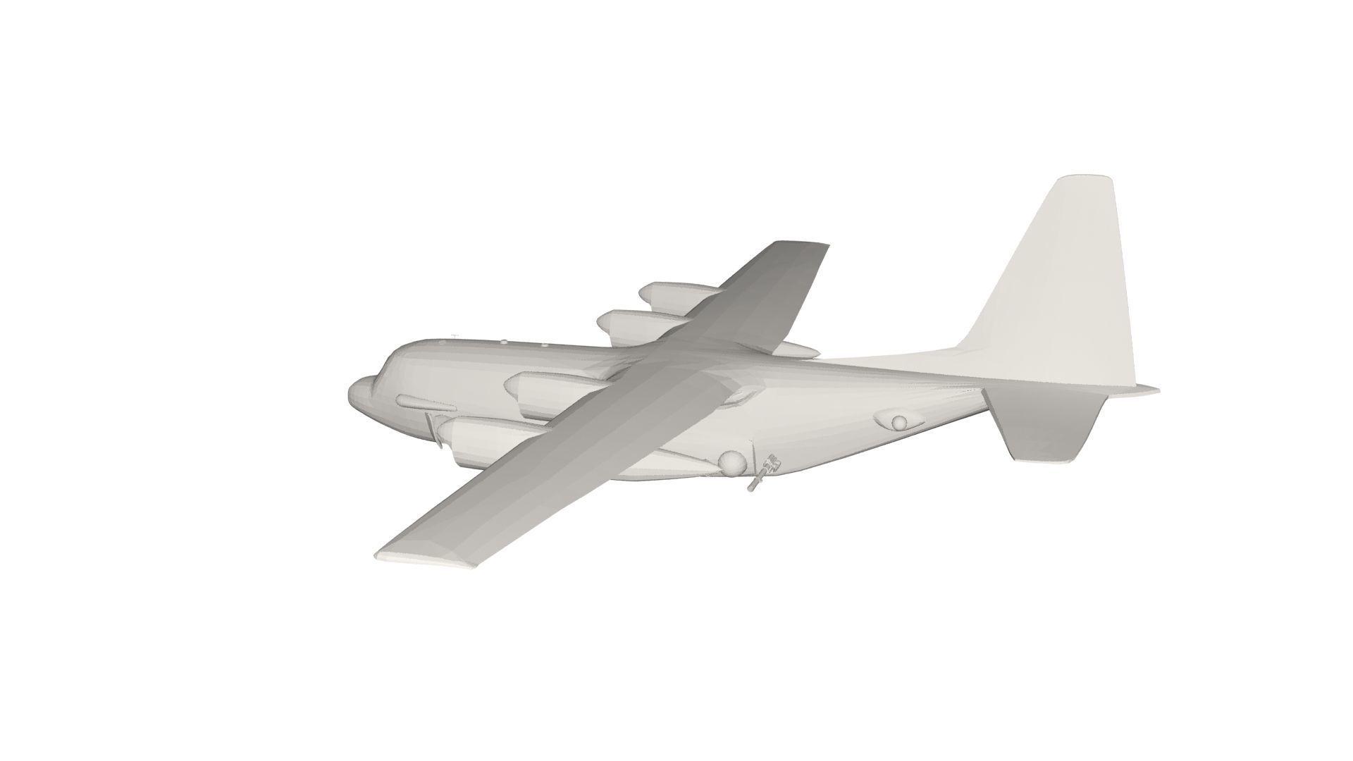 Military Plane concept 3D model_7