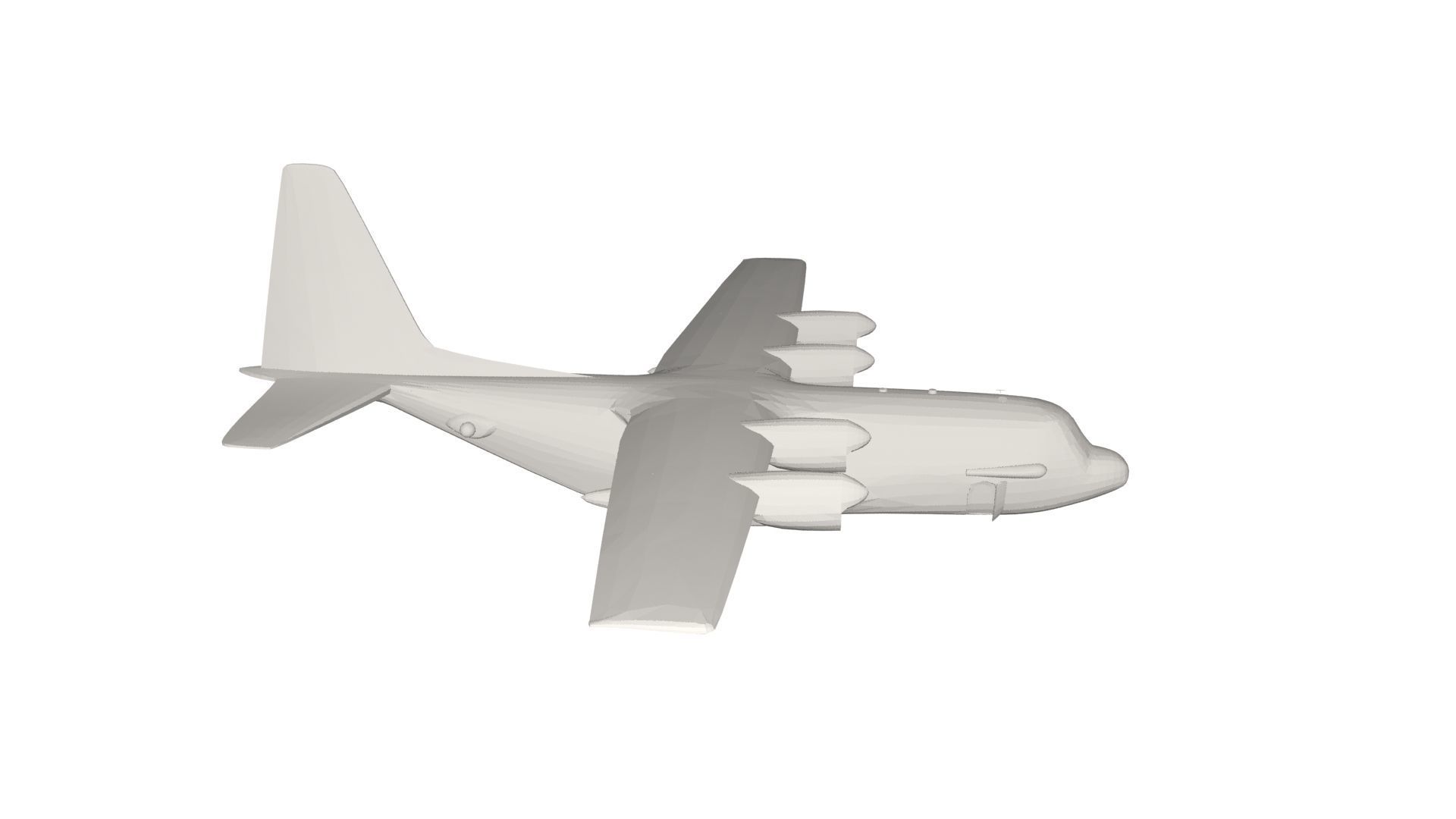 Military Plane concept 3D model_3