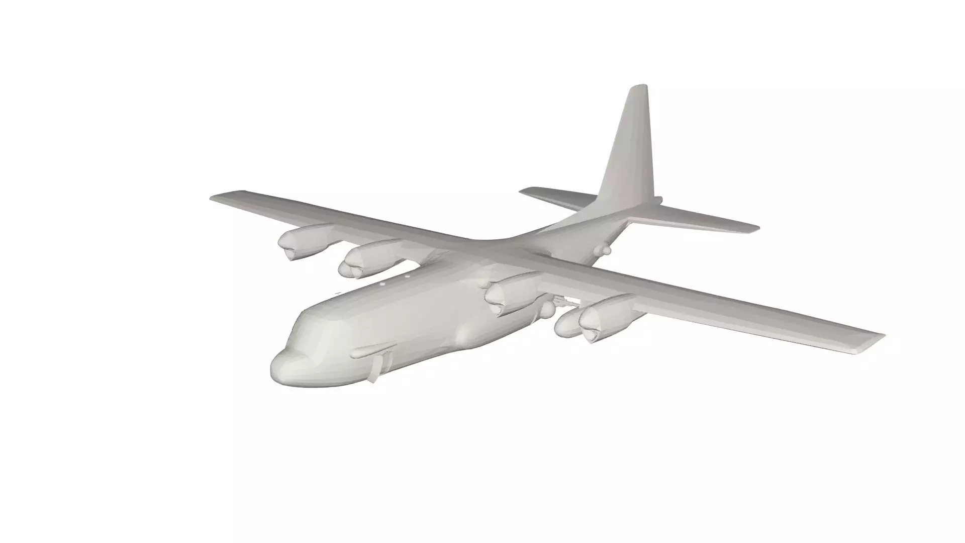 Military Plane concept 3D model_0