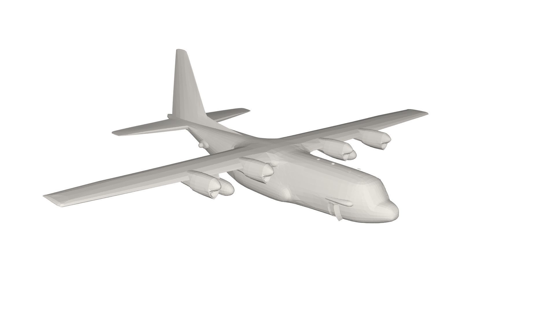 Military Plane concept 3D model_2
