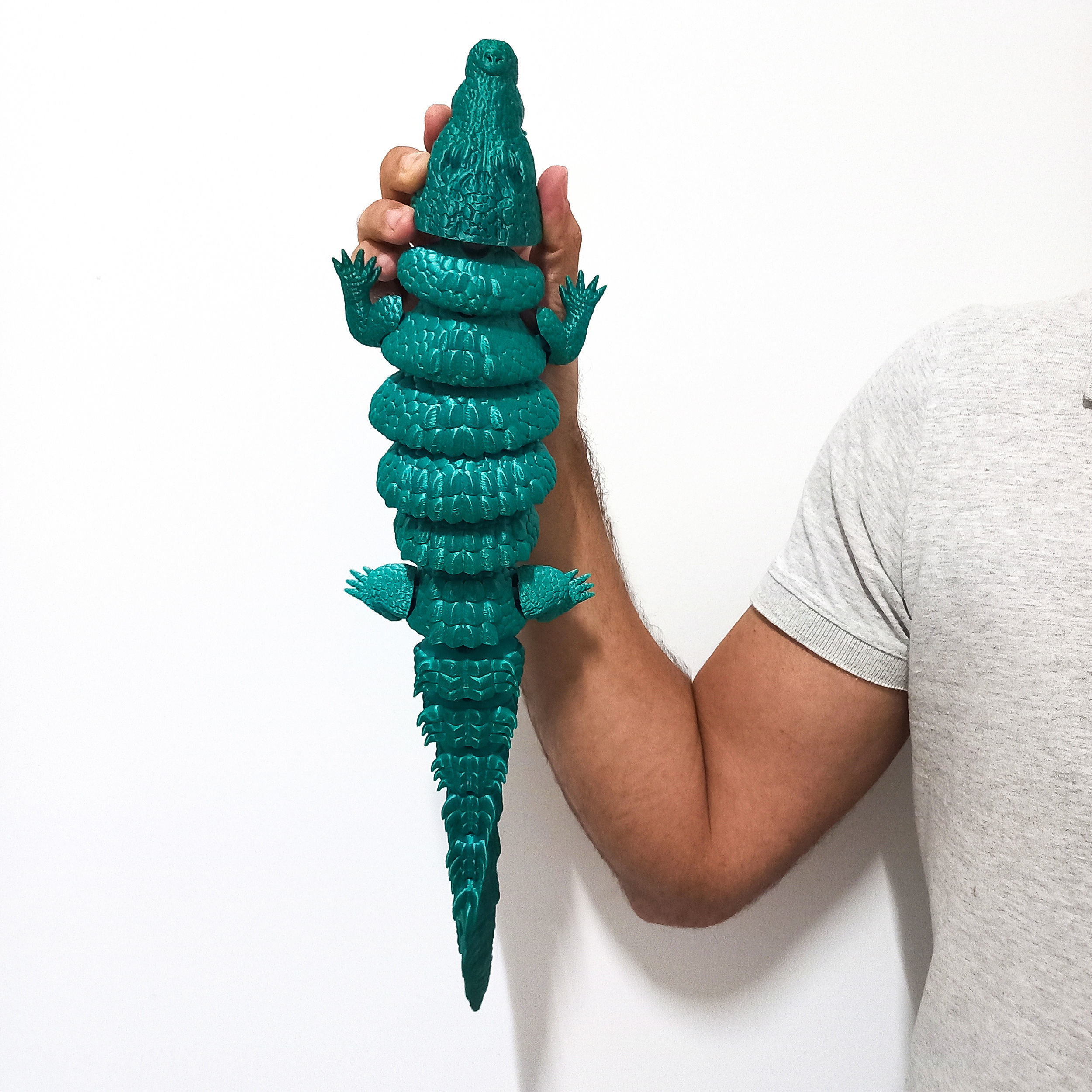 GIANT CROCODILE ARTICULATED 3D print model_5