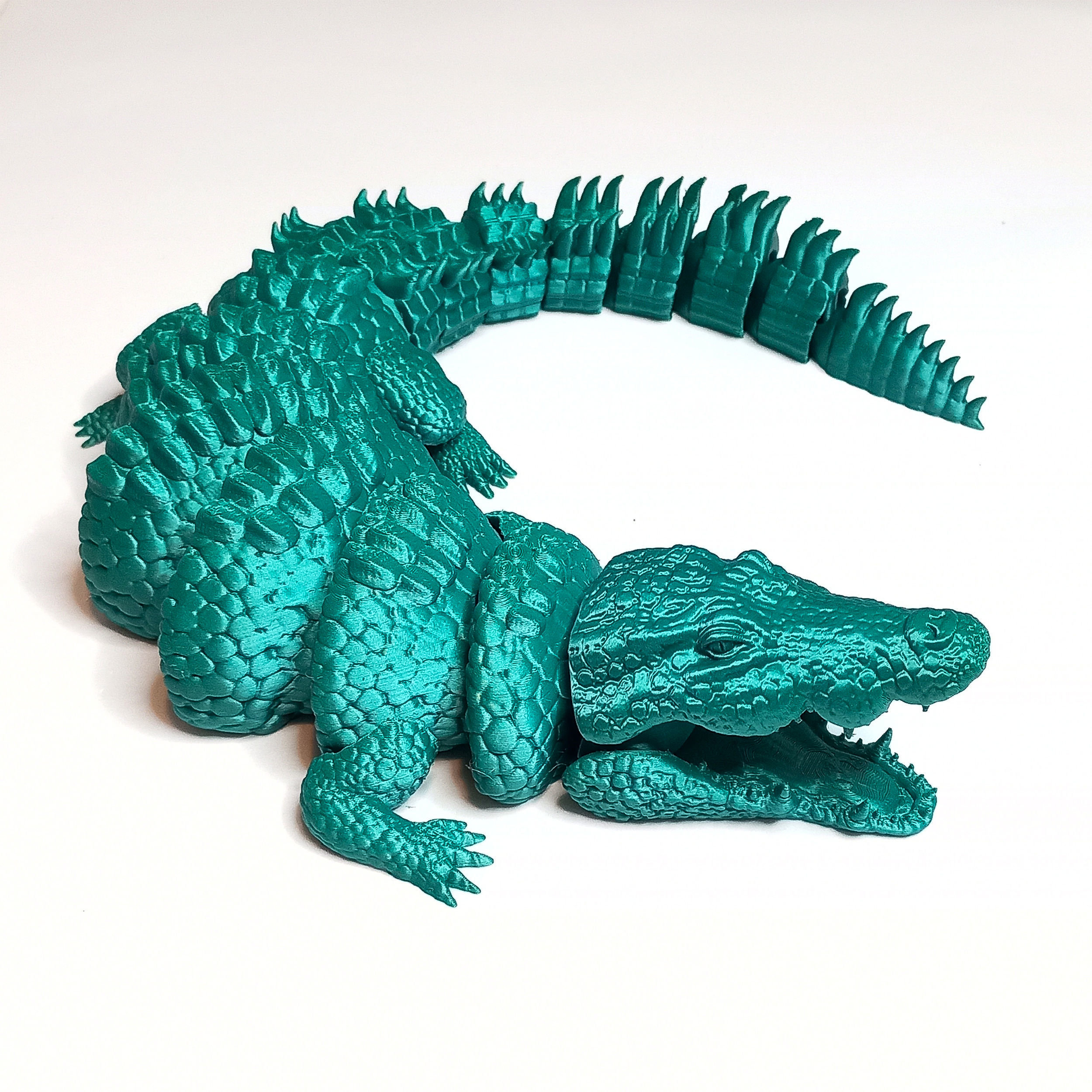 GIANT CROCODILE ARTICULATED 3D print model_4