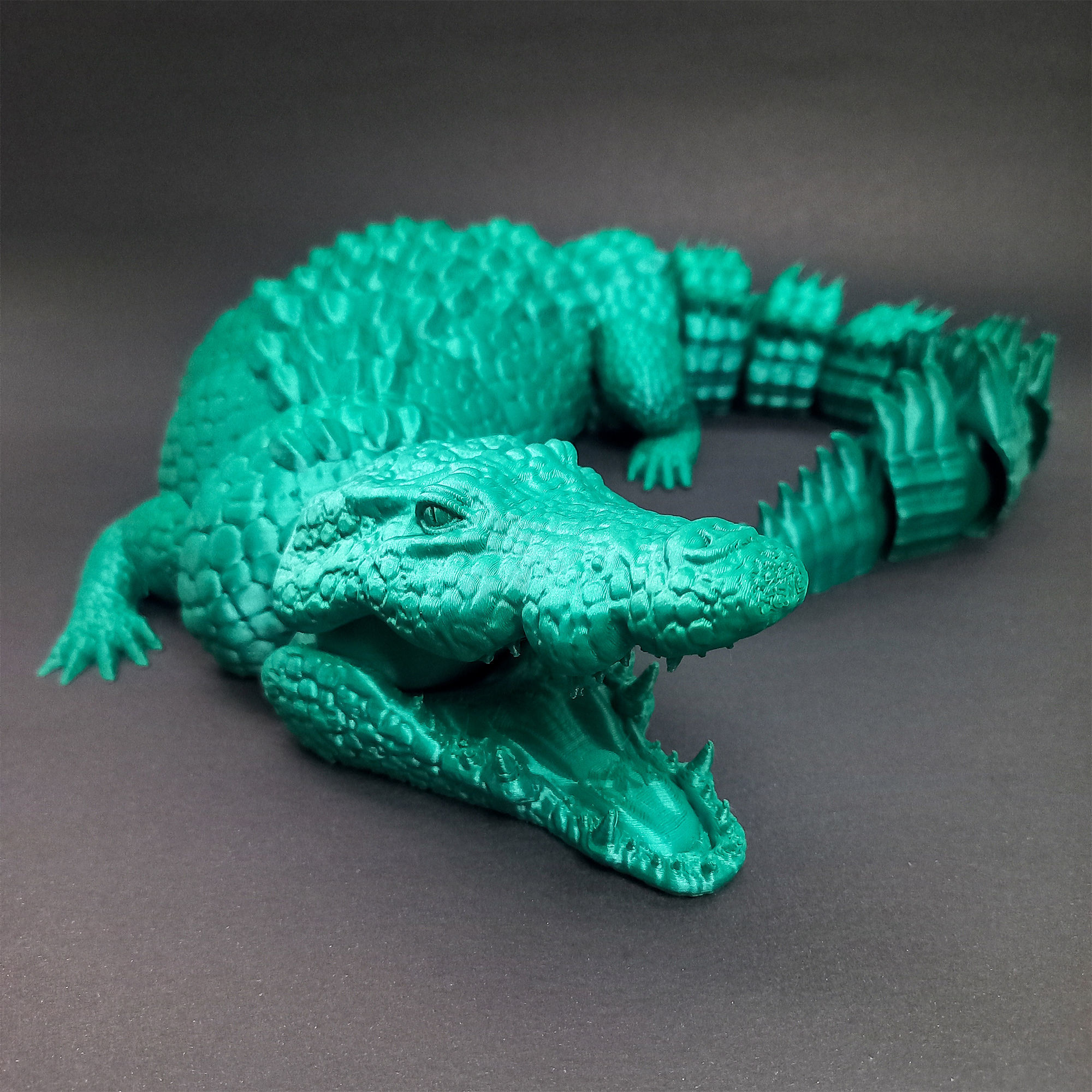 GIANT CROCODILE ARTICULATED 3D print model_1