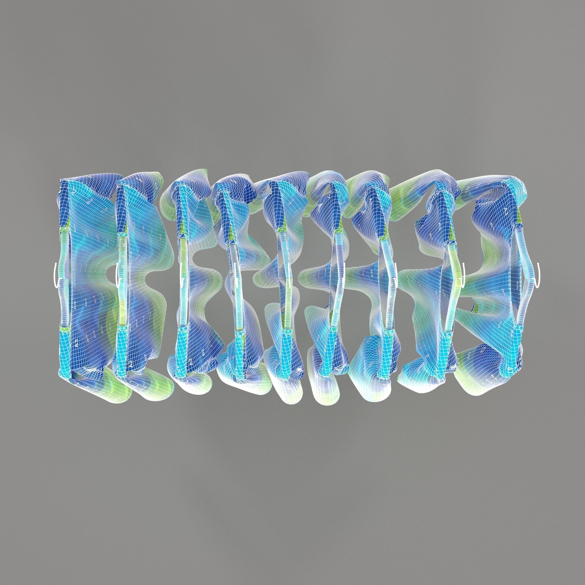 Clothes Rack 3D model_12