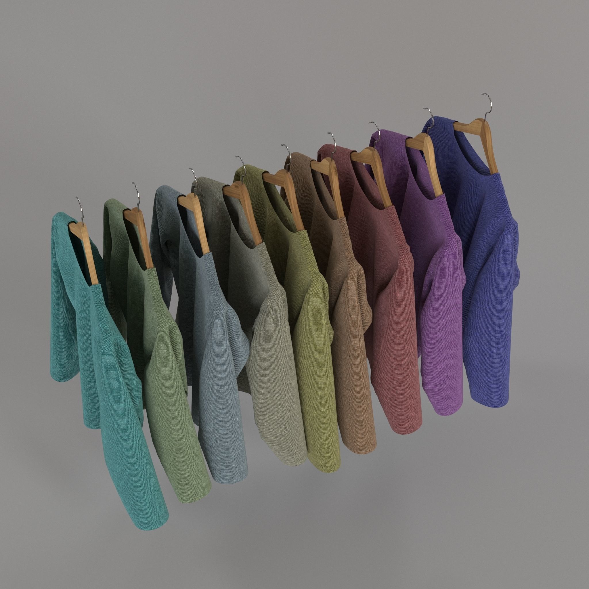 Clothes Rack 3D model_6