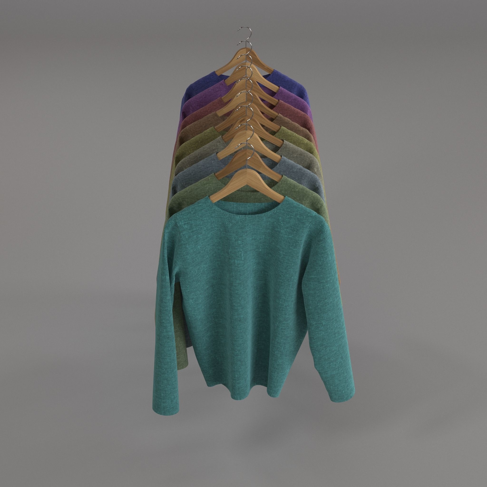 Clothes Rack 3D model_3