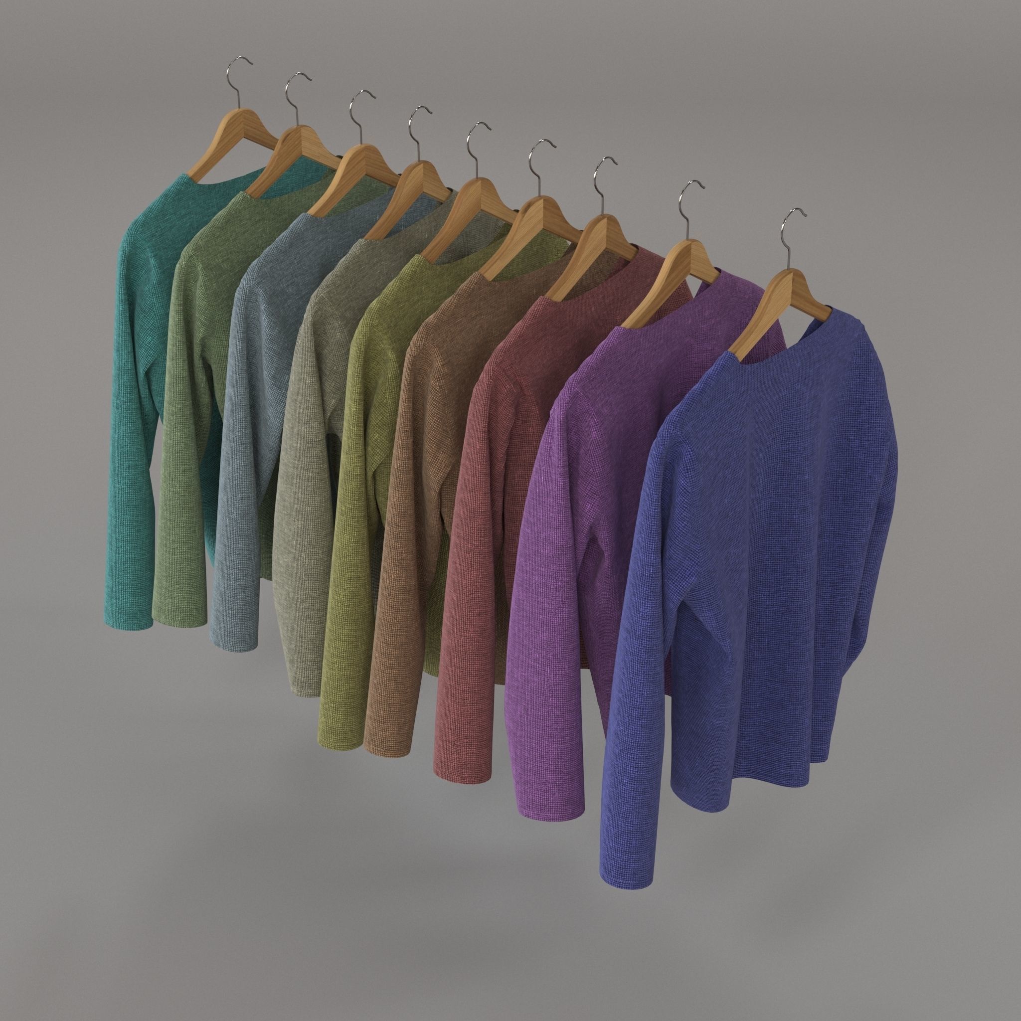 Clothes Rack 3D model_8
