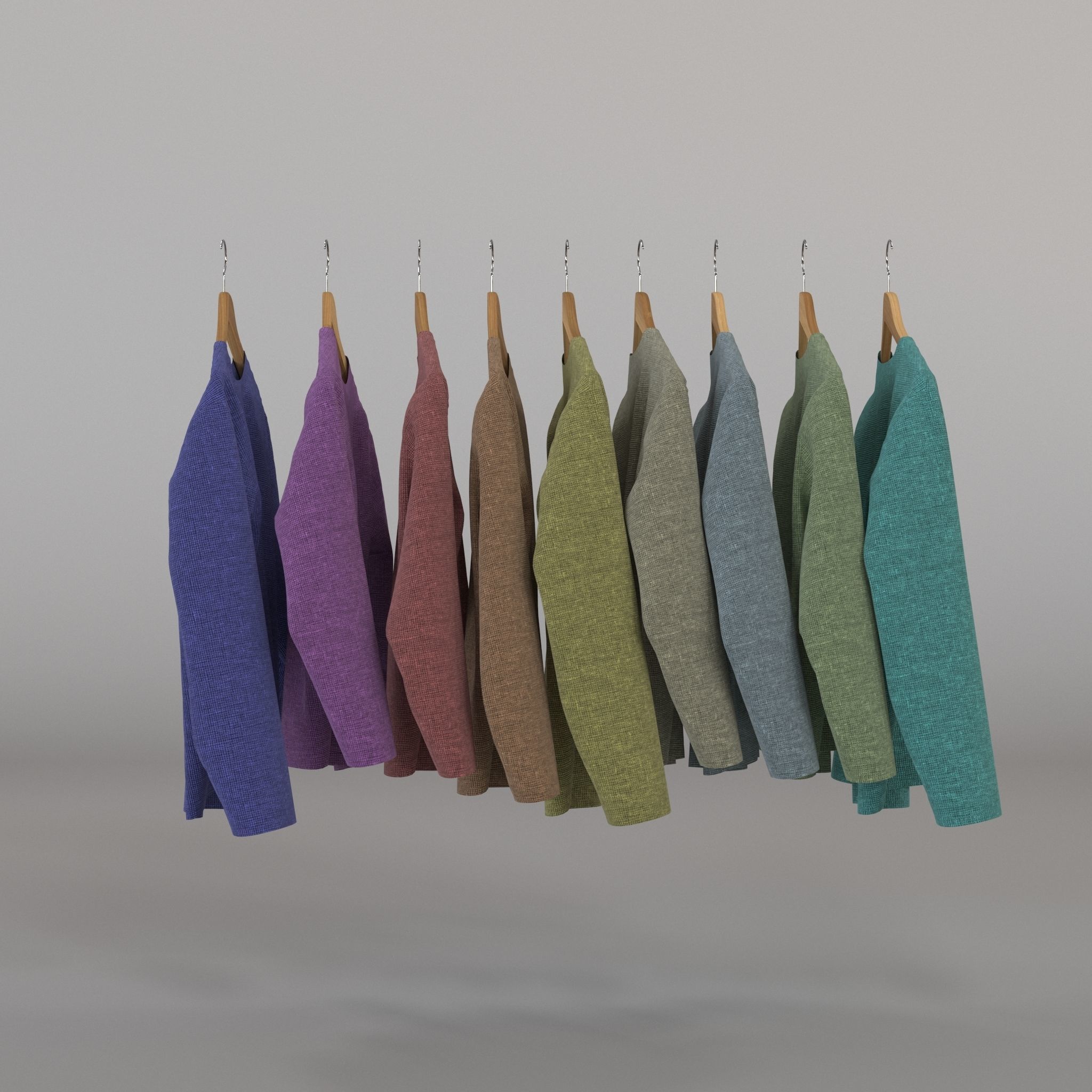 Clothes Rack 3D model_2