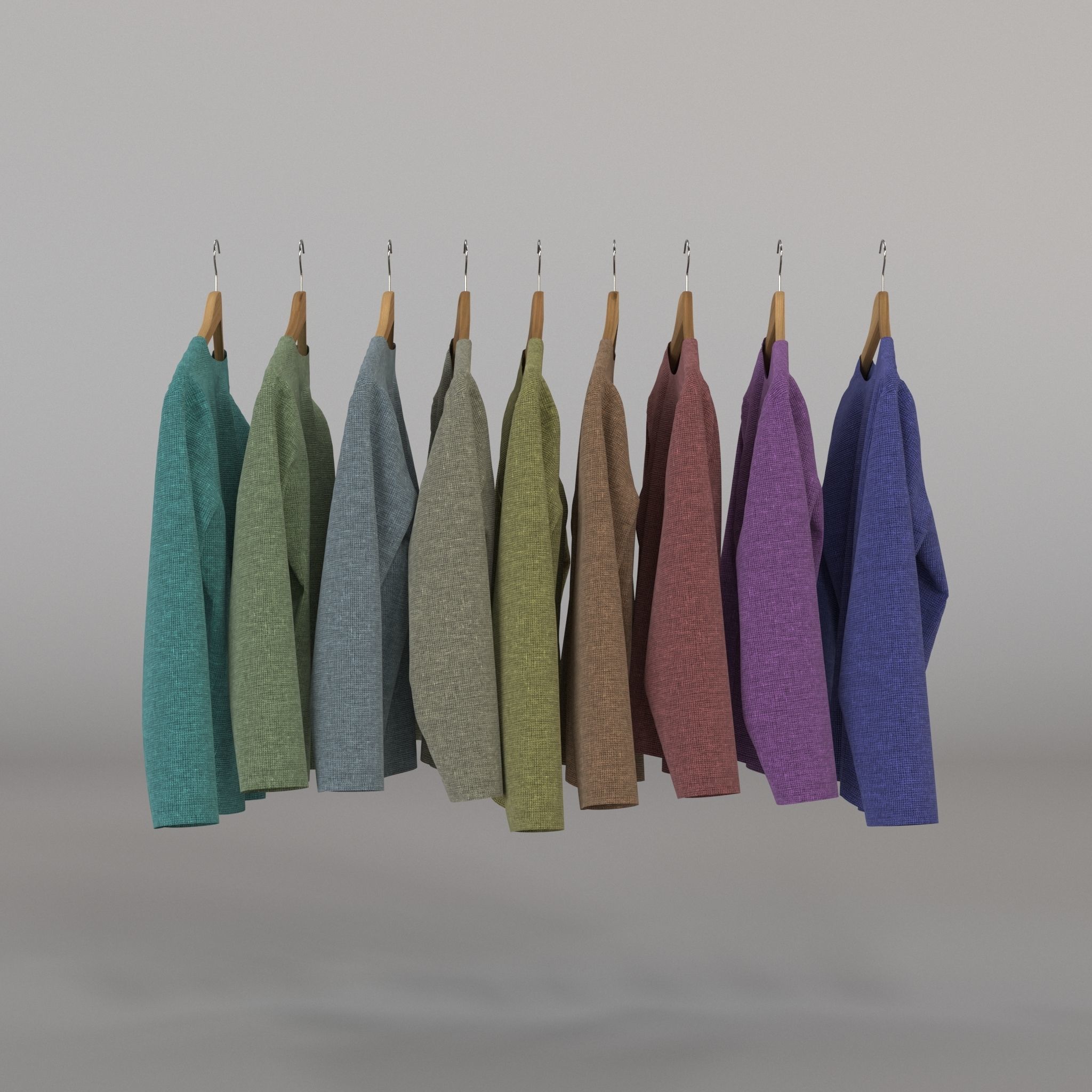 Clothes Rack 3D model_1