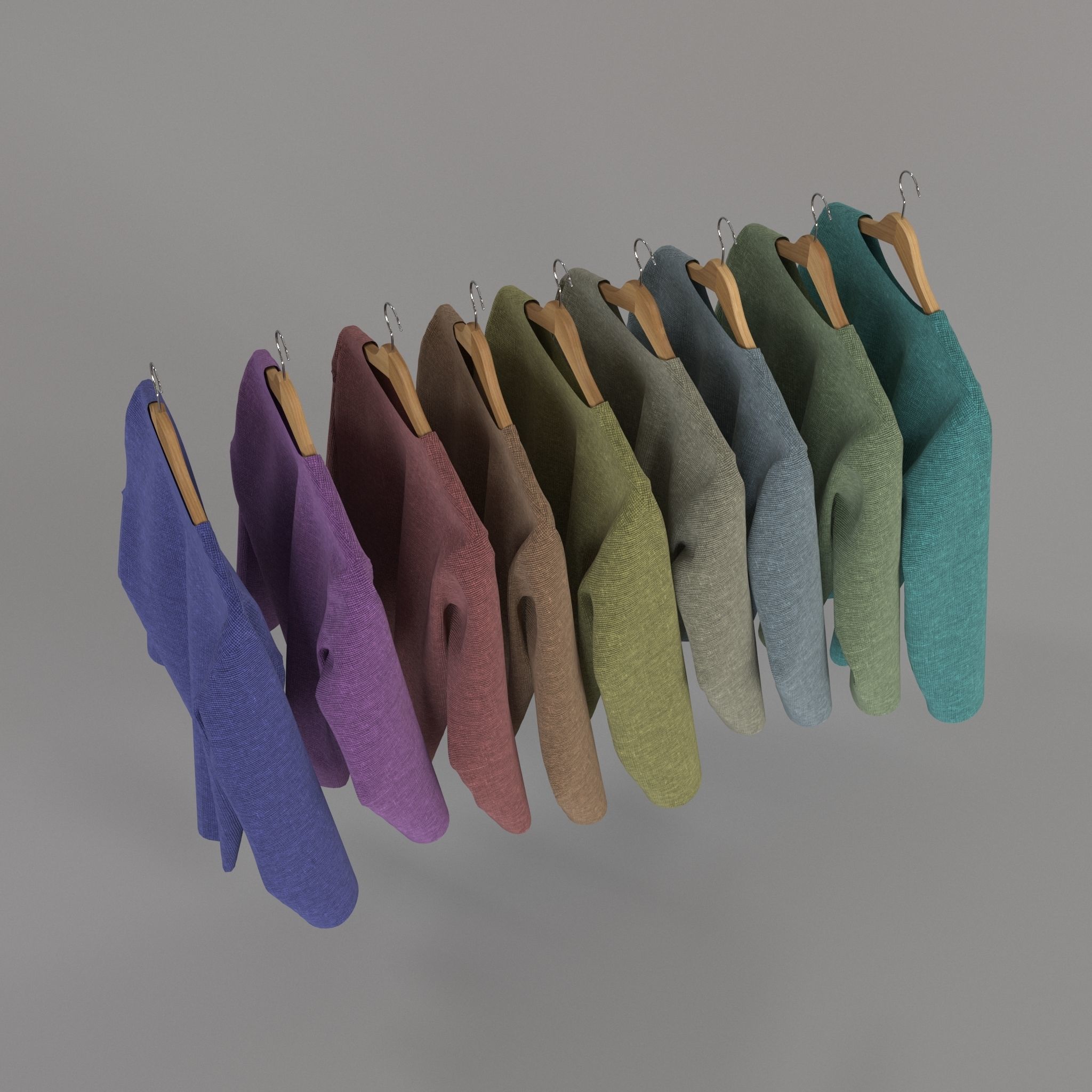 Clothes Rack 3D model_7