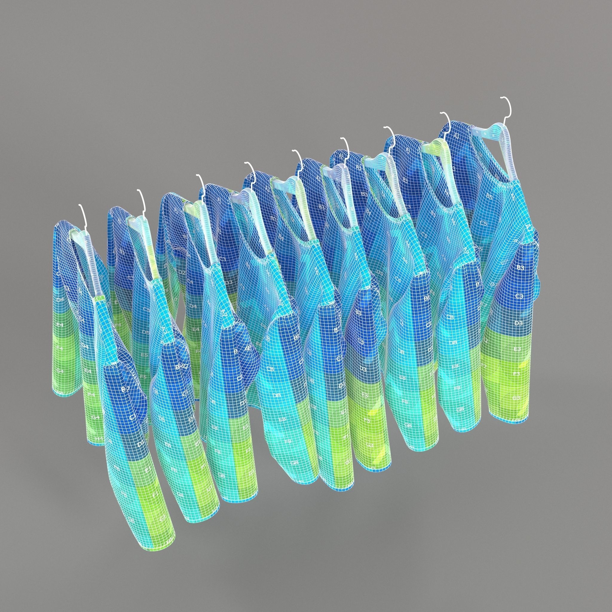 Clothes Rack 3D model_16