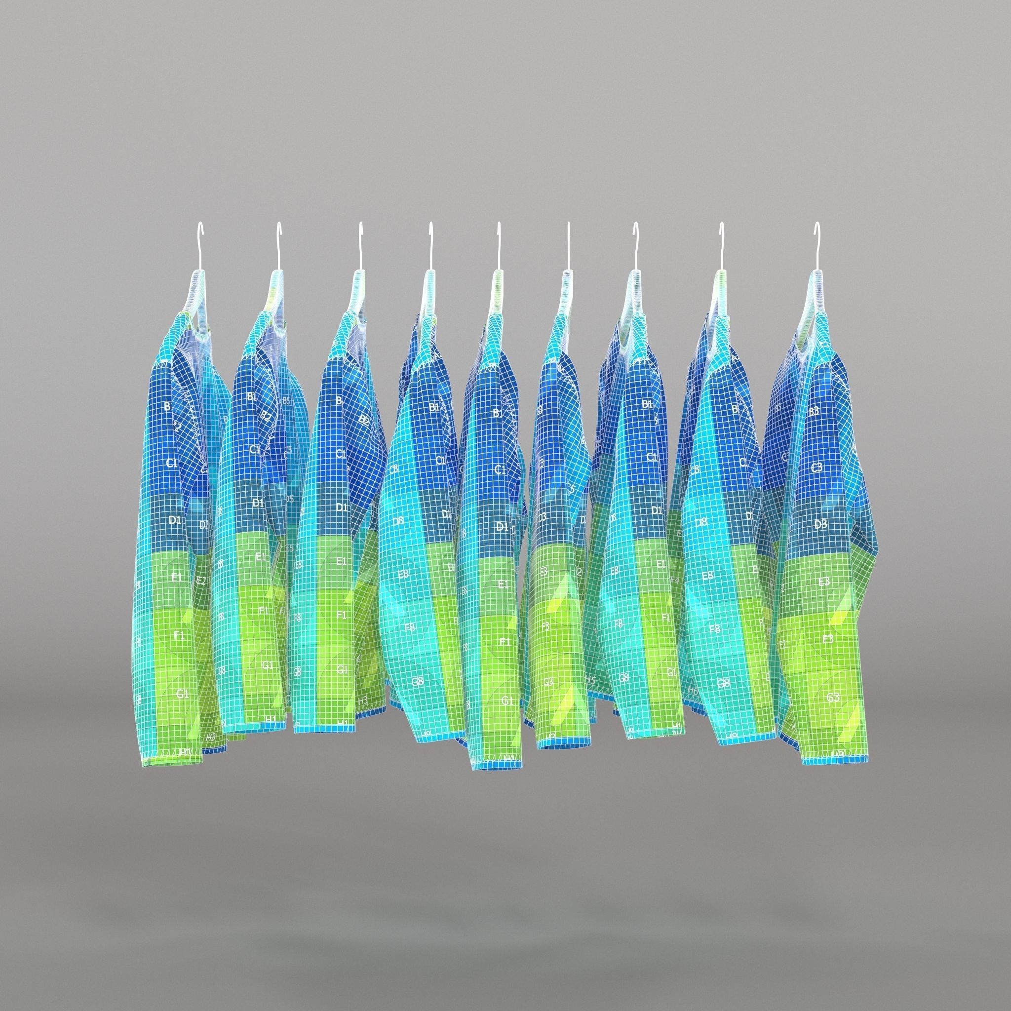 Clothes Rack 3D model_10