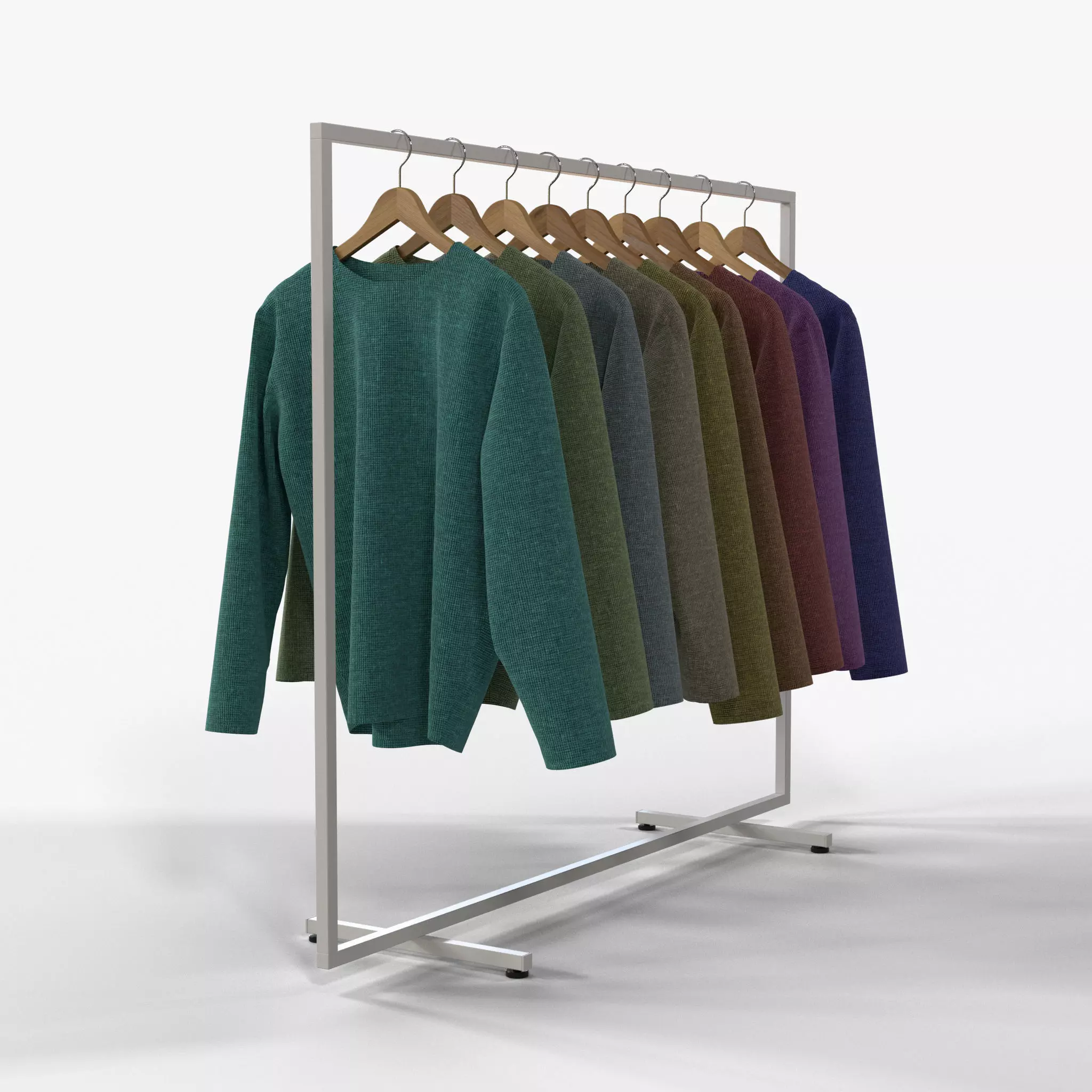 Clothes Rack 3D model_0