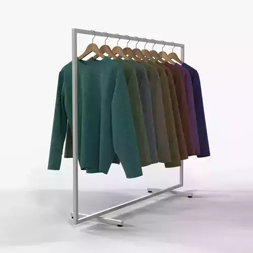 Clothes Rack 3D model