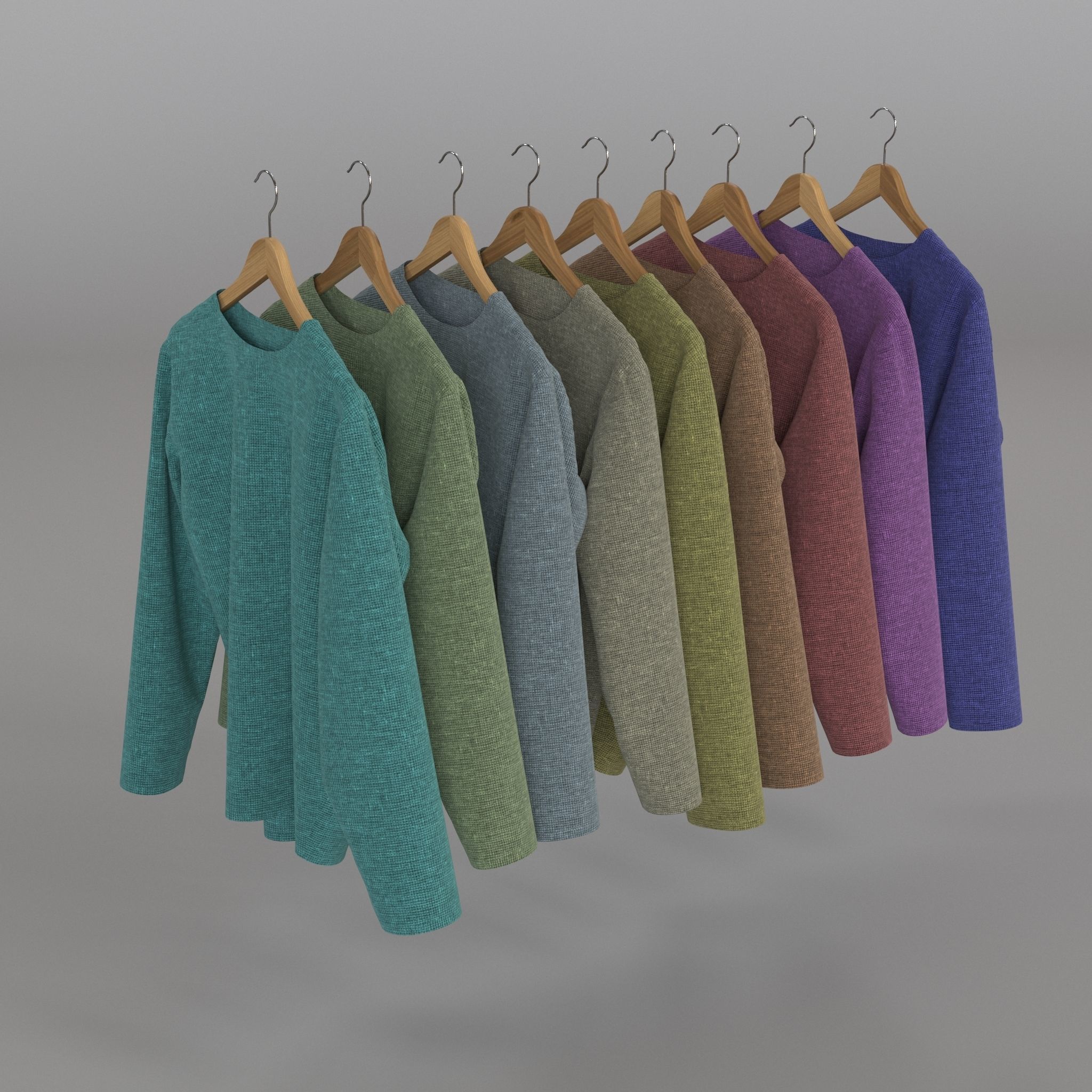 Clothes Rack 3D model_4