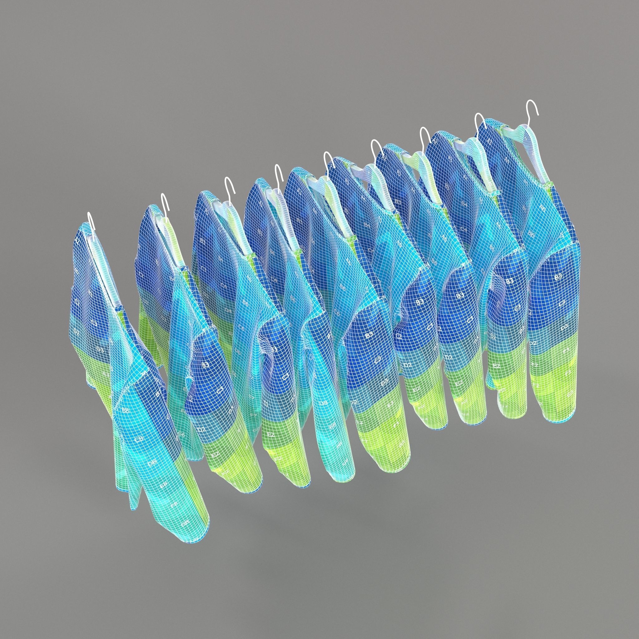 Clothes Rack 3D model_17