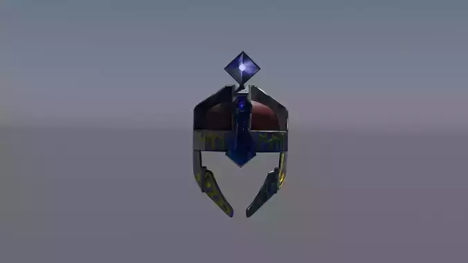 Dwarven Helmet with mana-light