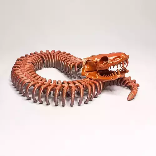 ARTICULATED SKELETON SNAKE 3D print model