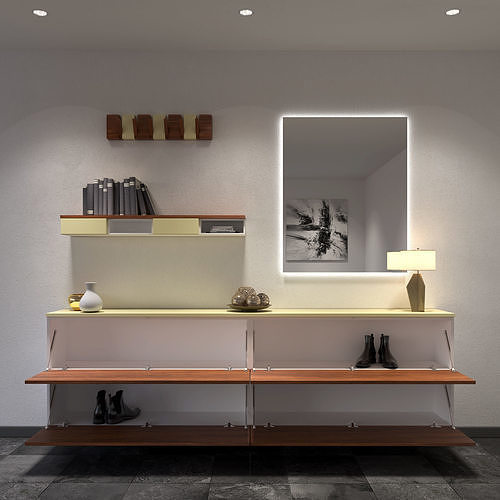 Shoe Cabinet 3D model