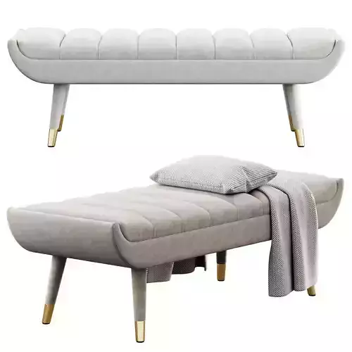 Accent Bench by Modway 3D model