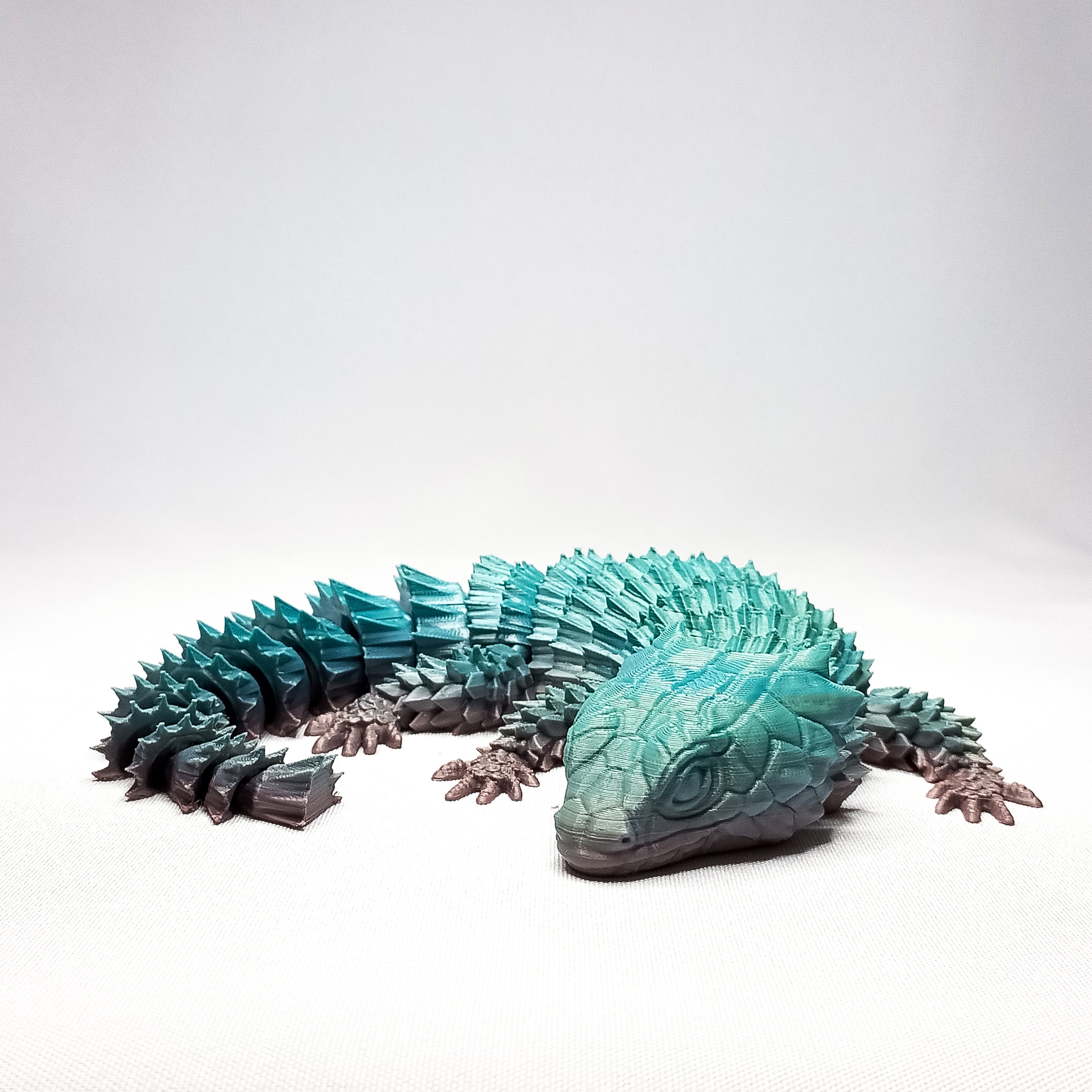 ARTICULATED ARMADILLO LIZARD LITTLE DRAGON 3D print model_1