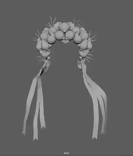 Ukrainian Wreath Free 3D Model Free 3D model