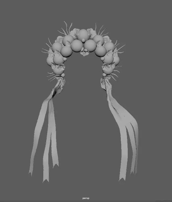 Ukrainian Wreath Free 3D Model Free 3D model_0