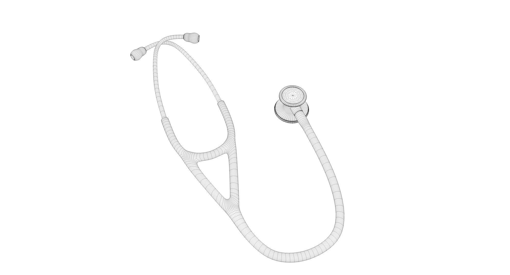 Stethoscope medical 3D model_5
