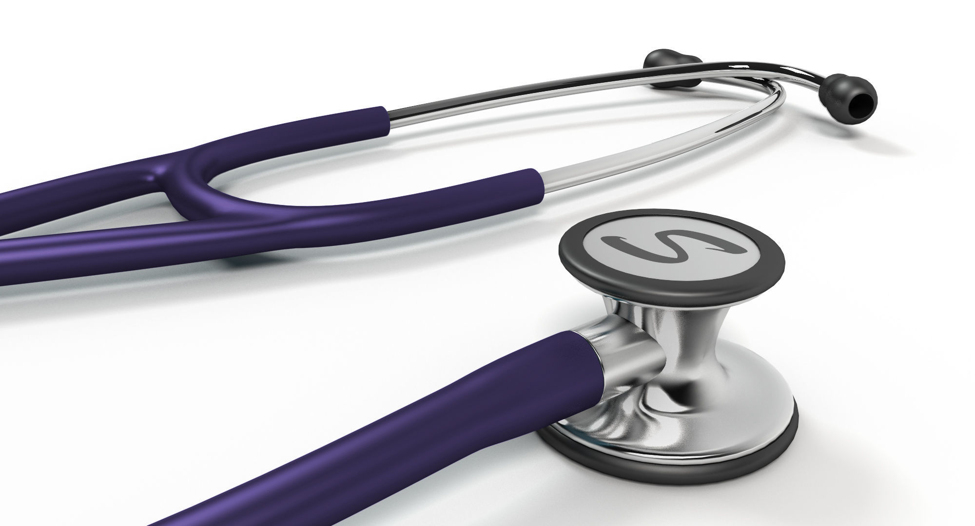 Stethoscope medical 3D model_3