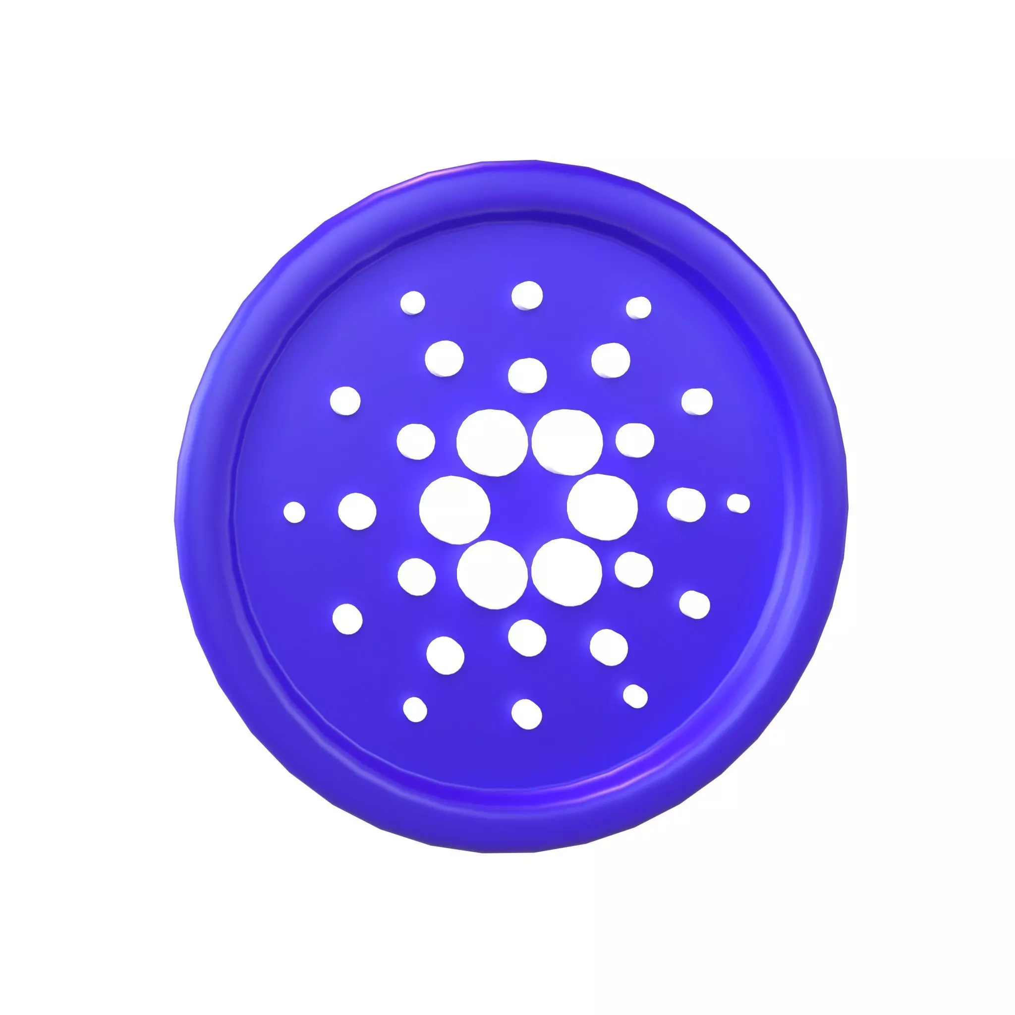 3D model Cartoon Cardano Coin v1 002 VR / AR / low-poly | CGTrader