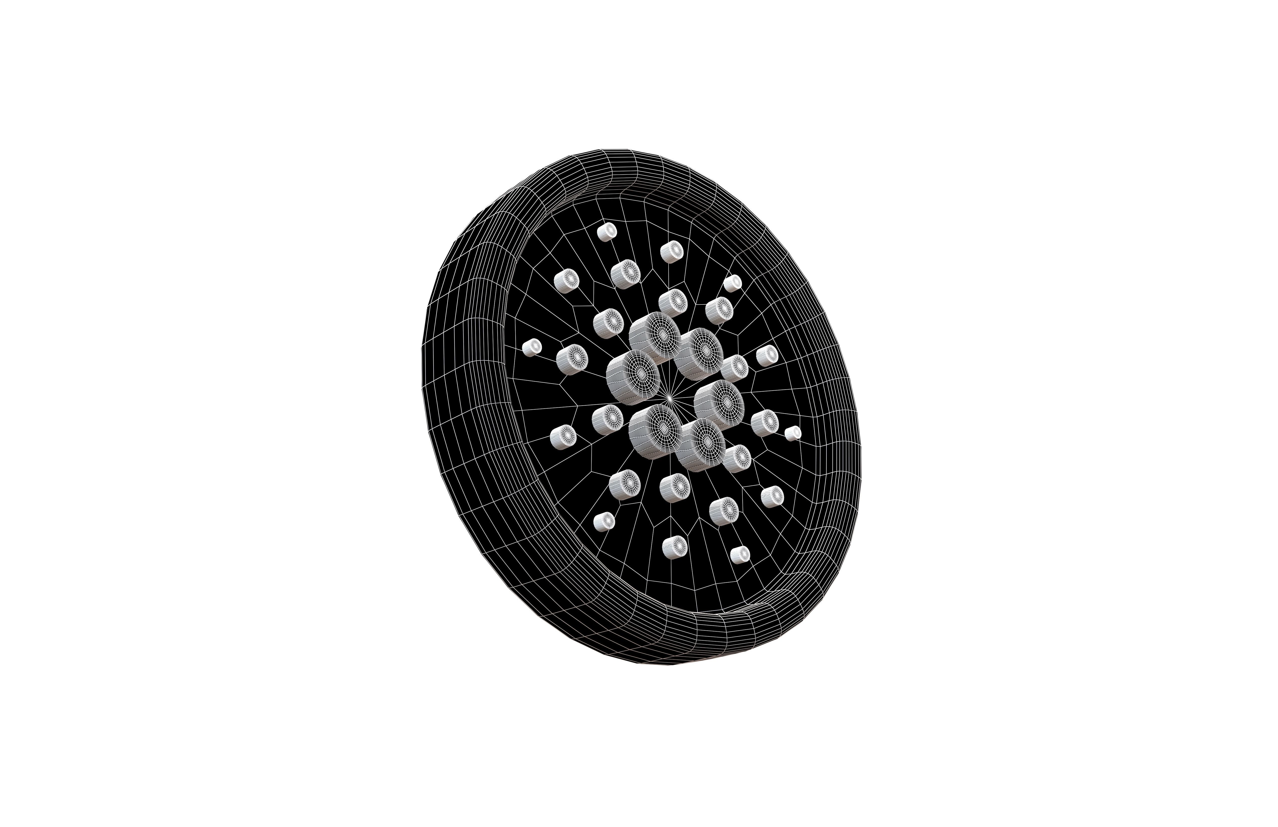 3D model Cartoon Cardano Coin v1 002 VR / AR / low-poly | CGTrader